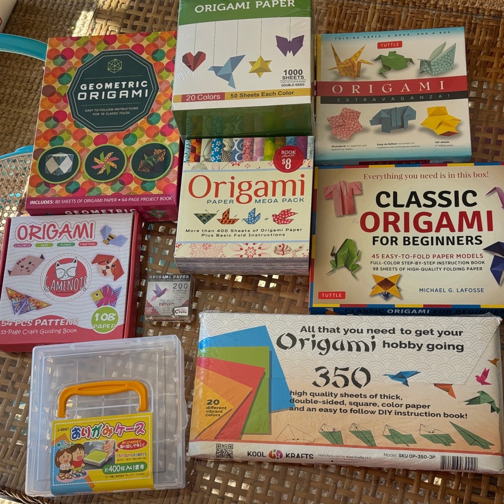 Huge Lot of Brand New Origami Paper Sets - Multicolor